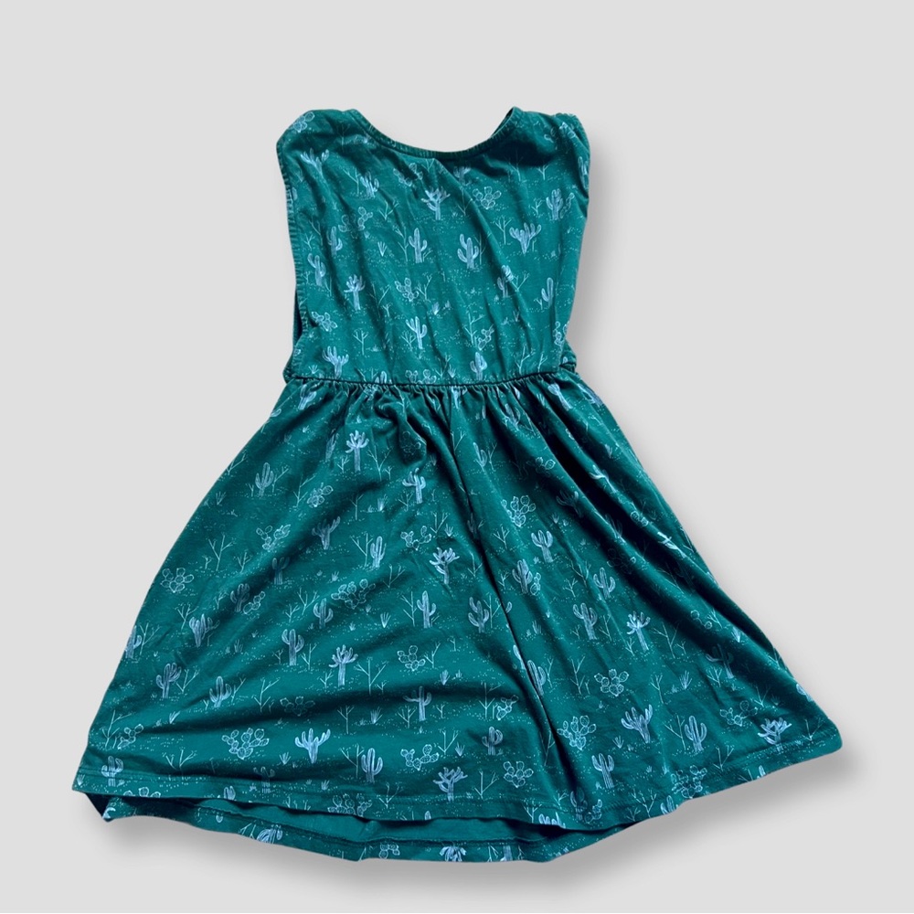 Red Caribou Pima Cotton Silky 2T toddler dress green